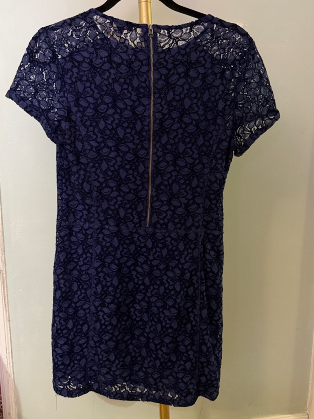 Aritzia Talula Navy Blue Short Lace Mini Dress - Picture 4 of 5